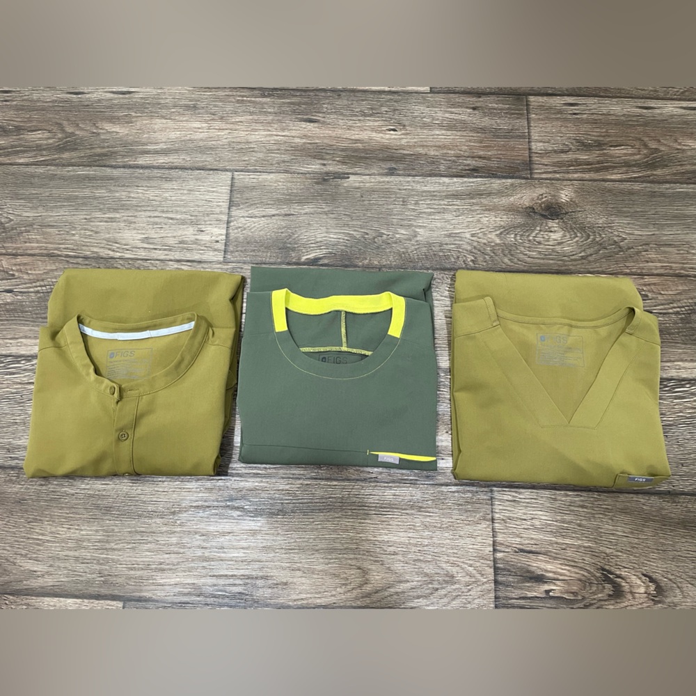 Set of 3 Figs Top Mens‎ Sz XXL Green